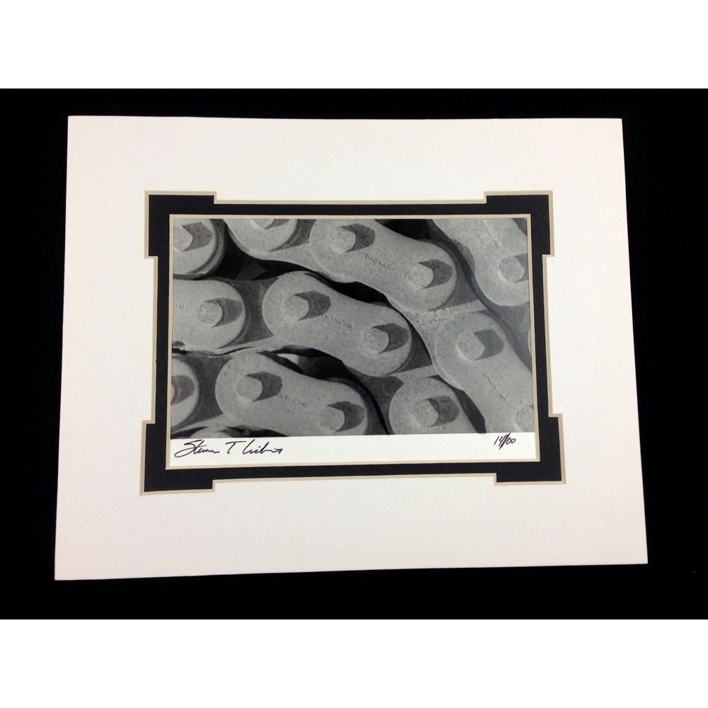 Black & White Photo Abstract Links Matted Numbered Signed Art Photography